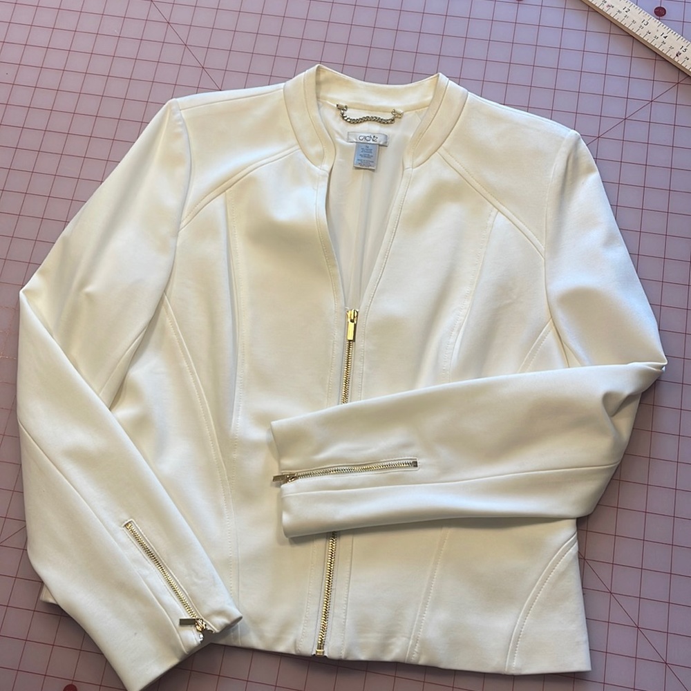 NWOT cache ivory knit jacket